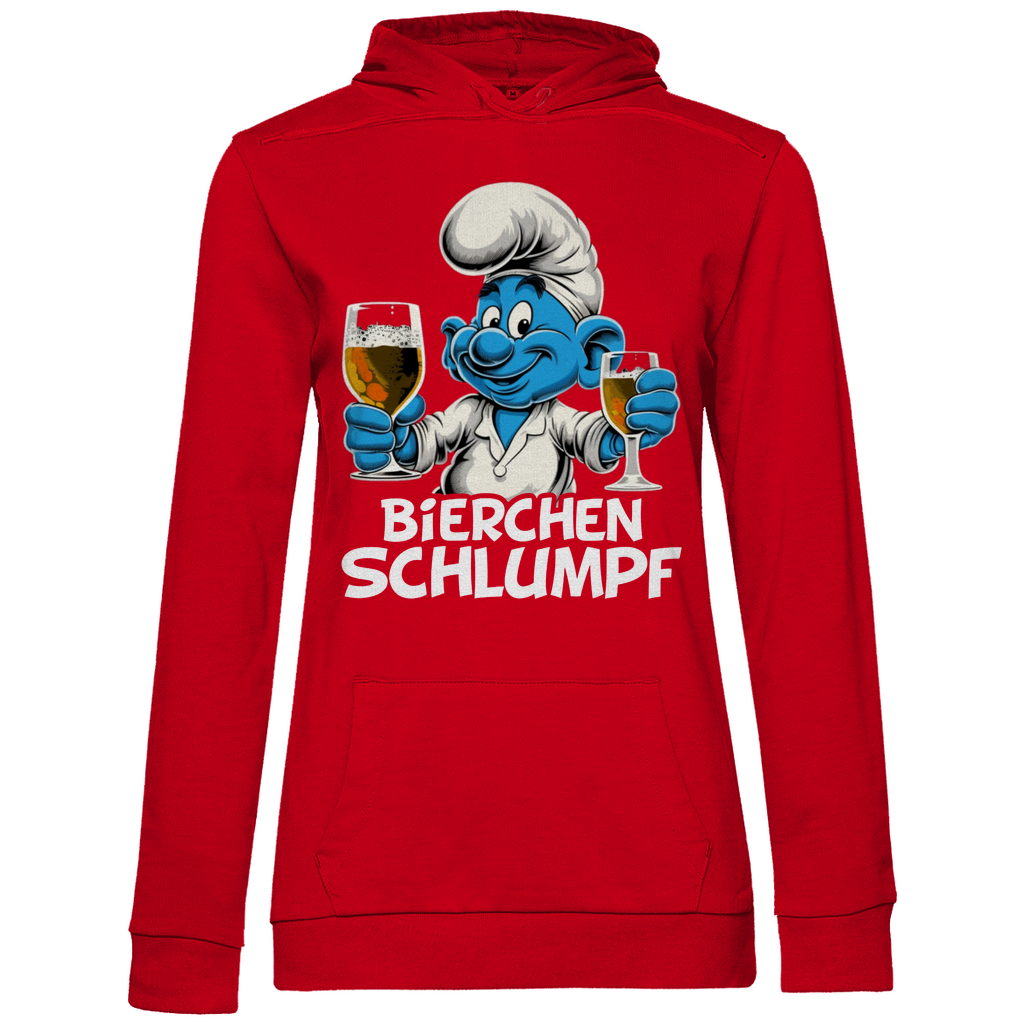 Bierchen Schlumpf Grafik - Damen Hoodie