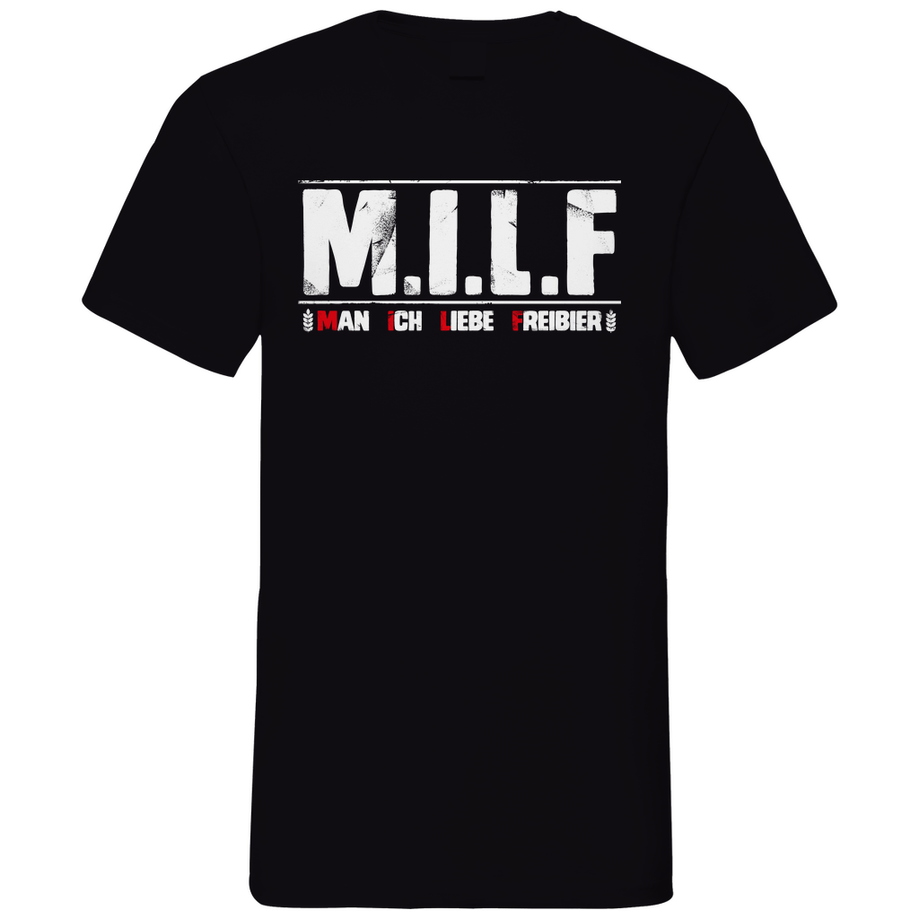 MILF man ich liebe Freibier - Herren V-Neck Shirt