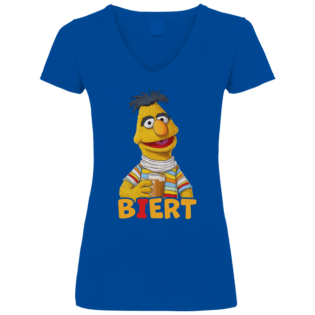 Sesamstraße - Bert Biert - V-Neck Damenshirt