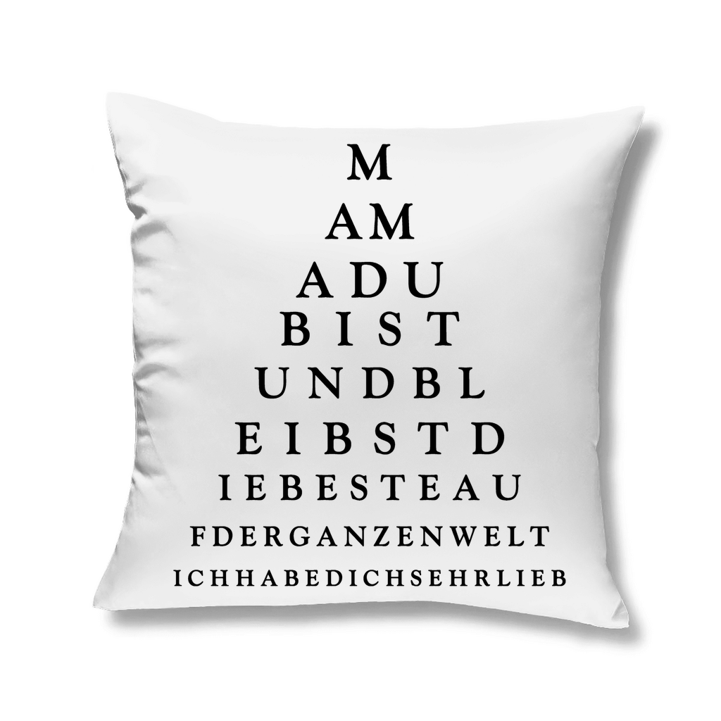 Mama du bist und bleibst die beste - Kopfkissen White 40x40