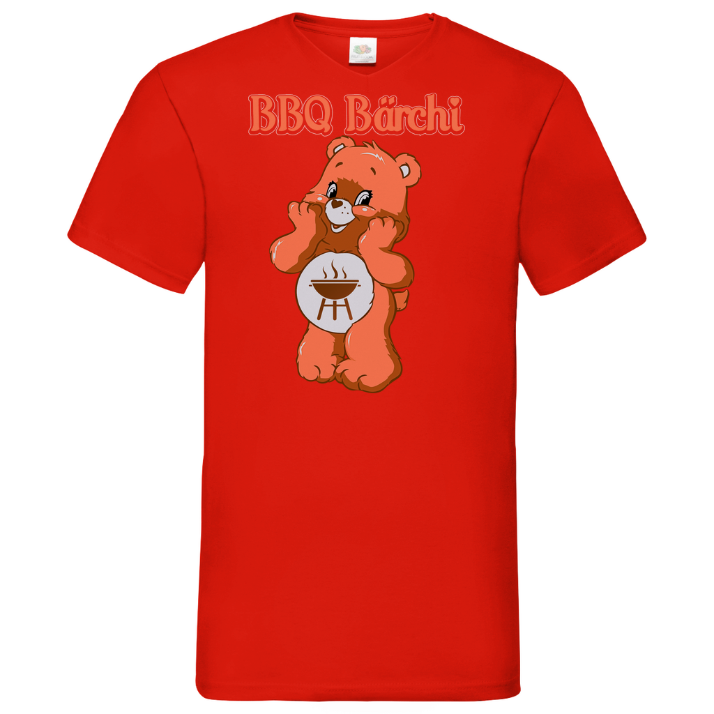 BBQ Bärchi - Glücksbärchi - Herren V-Neck Shirt