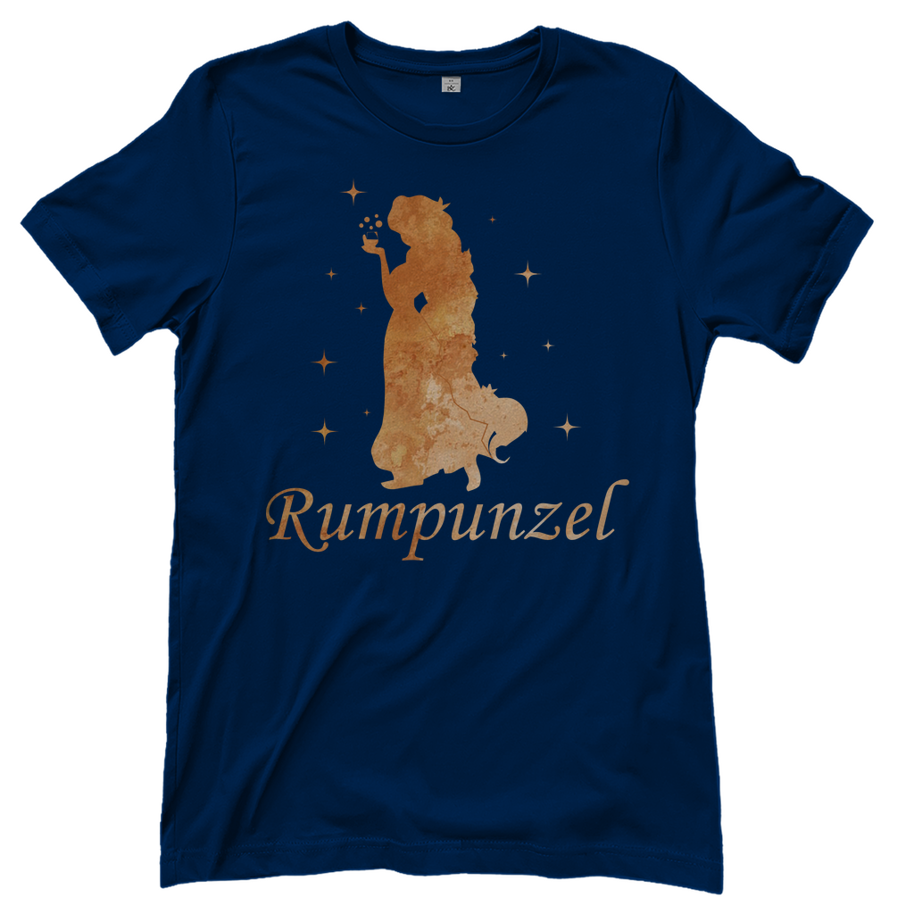 Rumpunzel - Prinzessin Aquarell - Damenshirt Navy