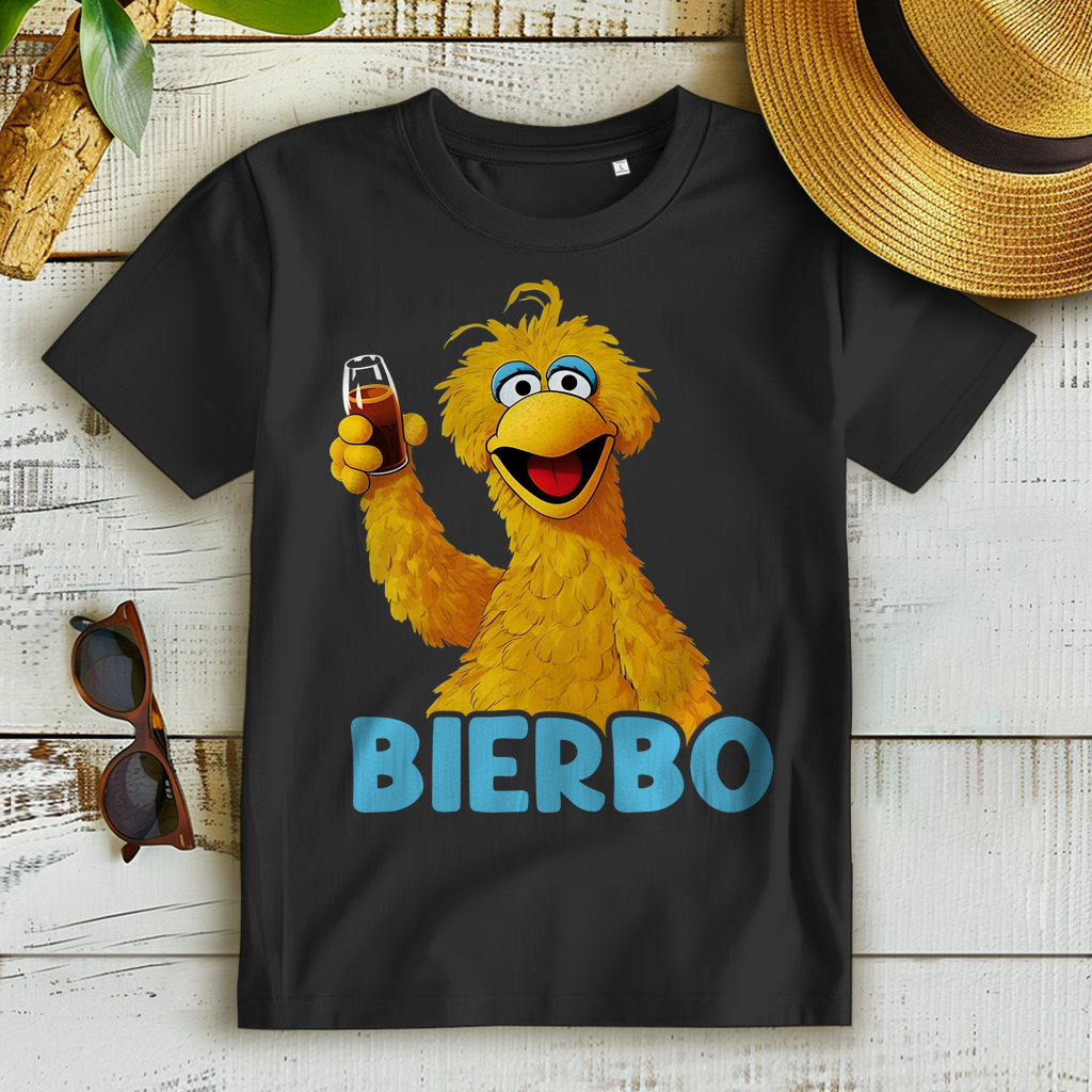 Bierbo Bibo Sesamstraße Bier - Damen Premium Bio T-Shirt Black