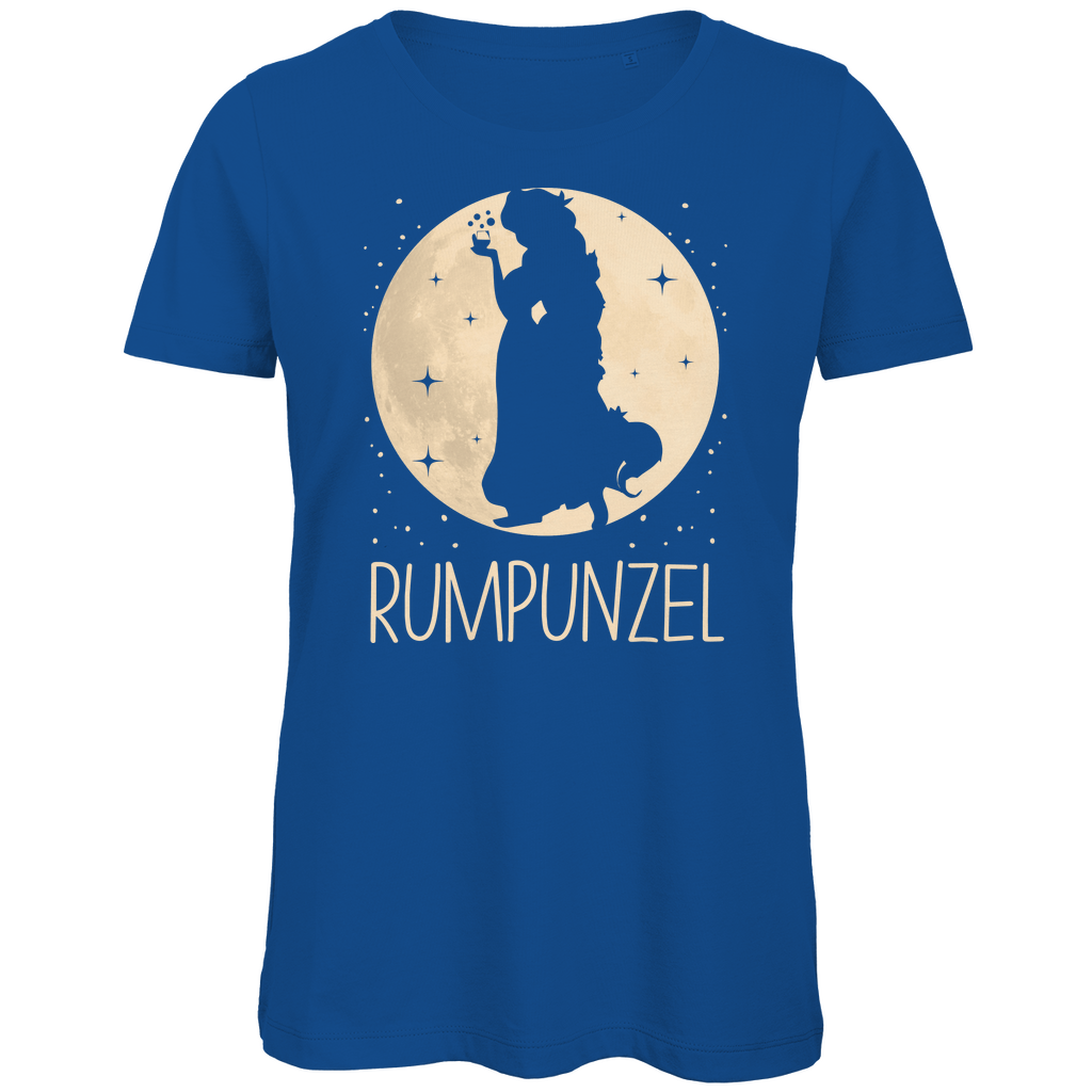 Mond Prinzessin - Rumpunzel - Damen Premium Bio T-Shirt Royal Blue