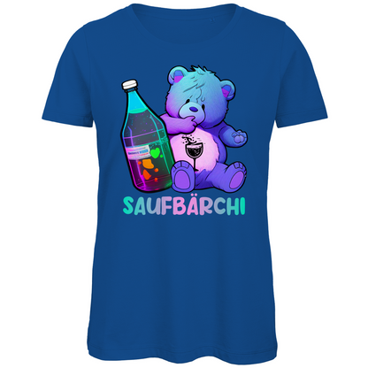 Saufbärchi - Glücksbärchi - Damen Premium Bio T-Shirt Royal Blue