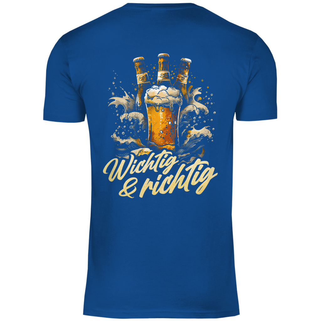 Wichtig &amp; richtig Bier - Herren Shirt