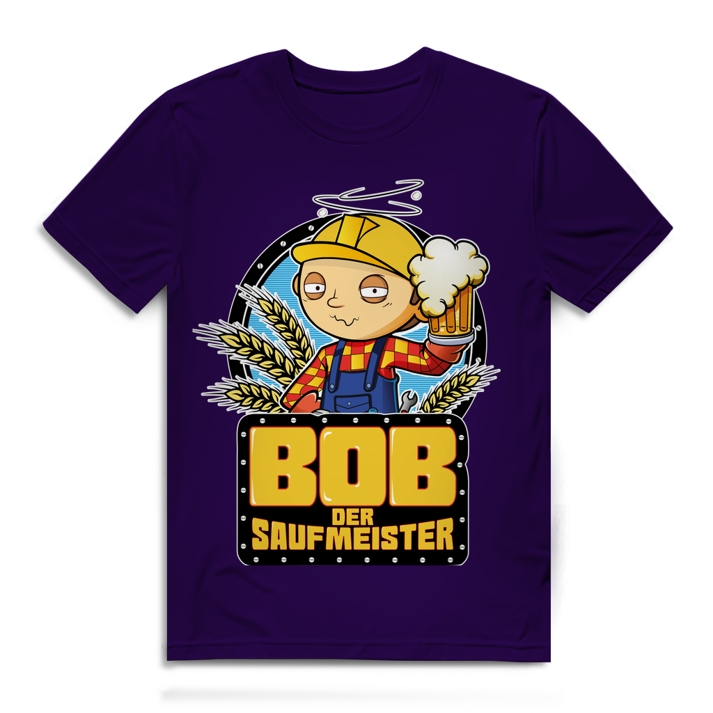 Bob der Saufmeister Baumeister - Herren Premium Bio T-Shirt Urban Purple