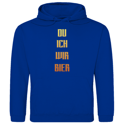 Strammsein Du Ich Wir Bier - Herren Hoodie
