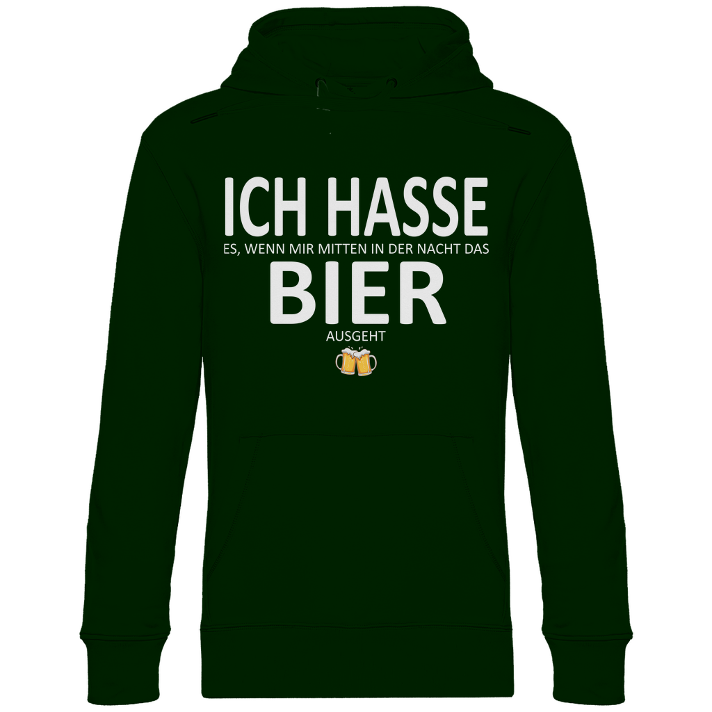 Hasse es wenn mir Bier ausgeht - Unisex Hoodie Forest Green