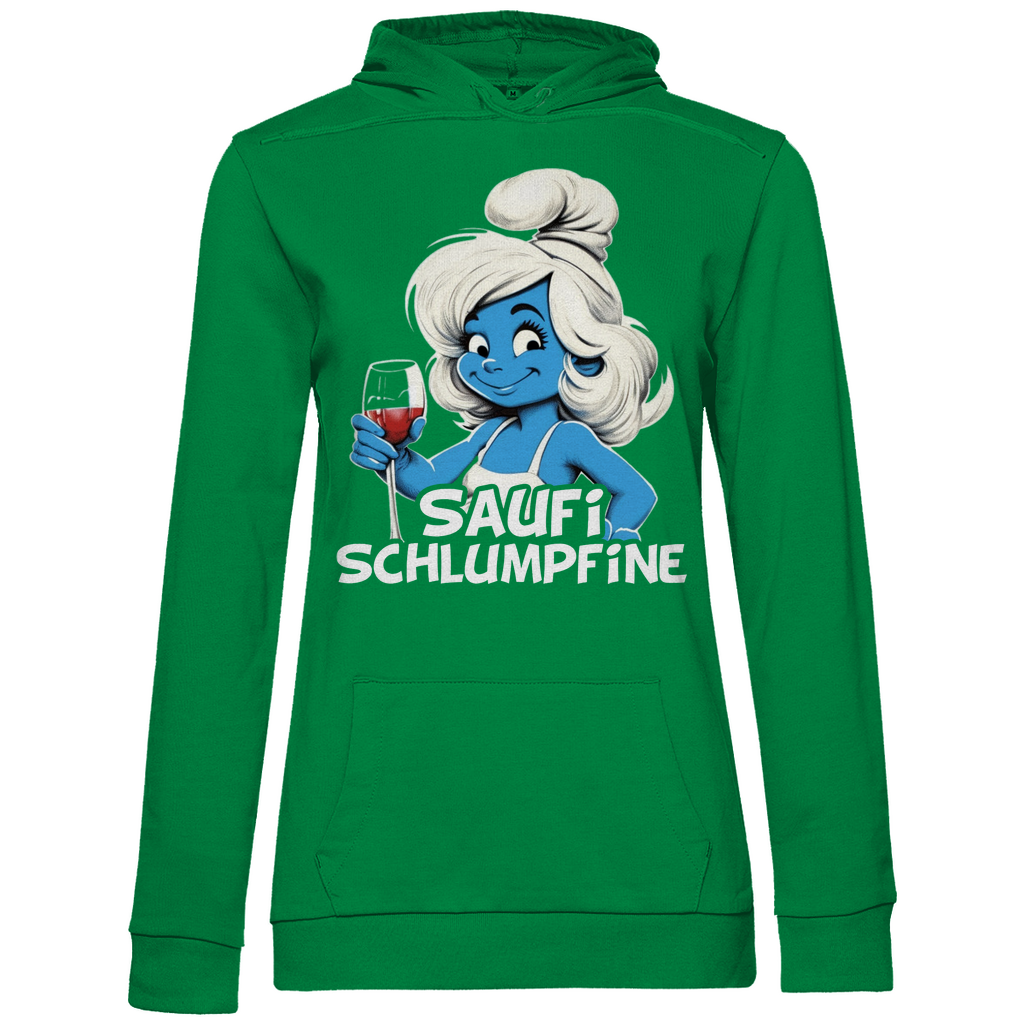 Saufi Schlumpfine Grafik - Damen Hoodie