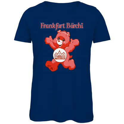 Frankfurt Bärchi - Glücksbärchi - Damen Premium Bio T-Shirt Navy