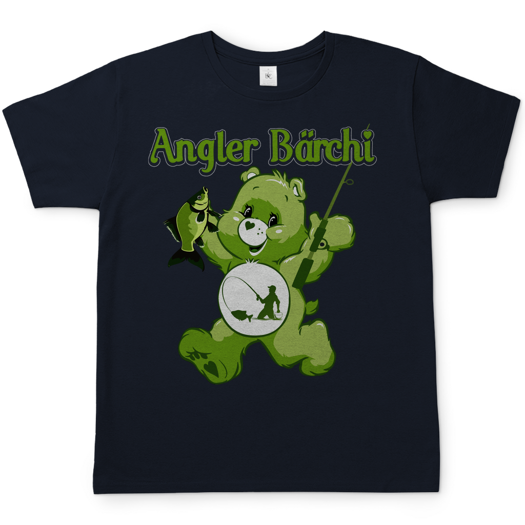Angler Bärchi - Glücksbärchi - Herren Shirt Navy