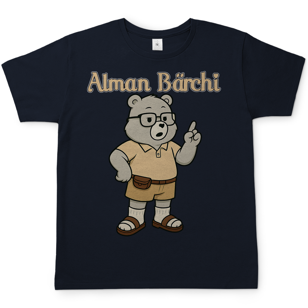 Alman Bärchi - Glücksbärchi - Herren T-Shirt Navy