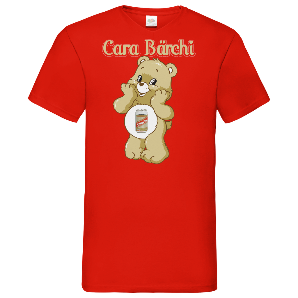 Cara Bärchi - Glücksbärchi - Herren V-Neck Shirt