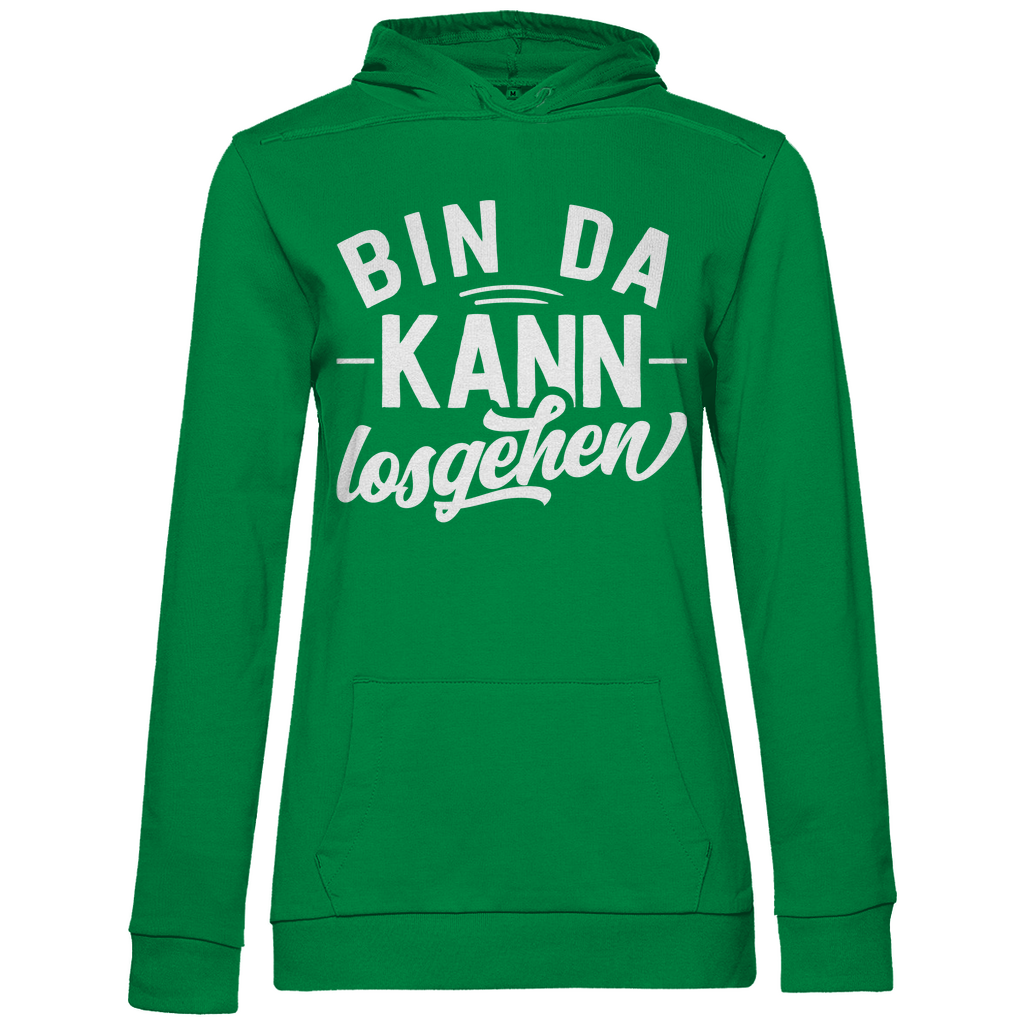 Bin da kann losgehen - Damen Hoodie