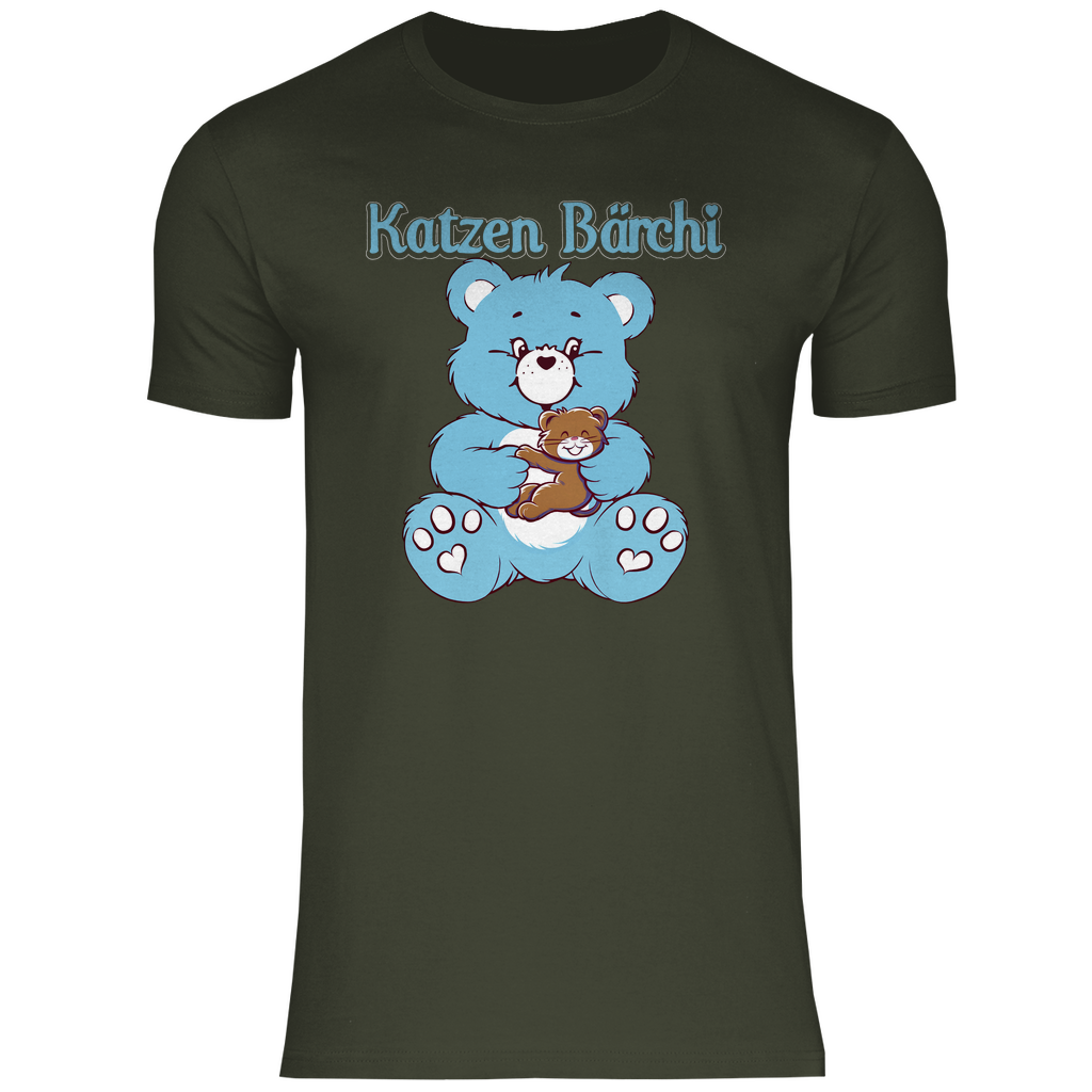 Katzen Bärchi - Glücksbärchi - Herren Shirt Urban Khaki