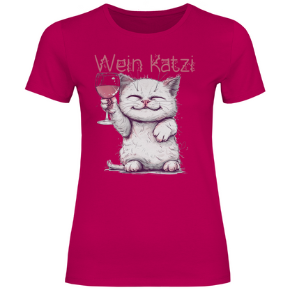 Wein Katzi Katze - Damenshirt Sorbet