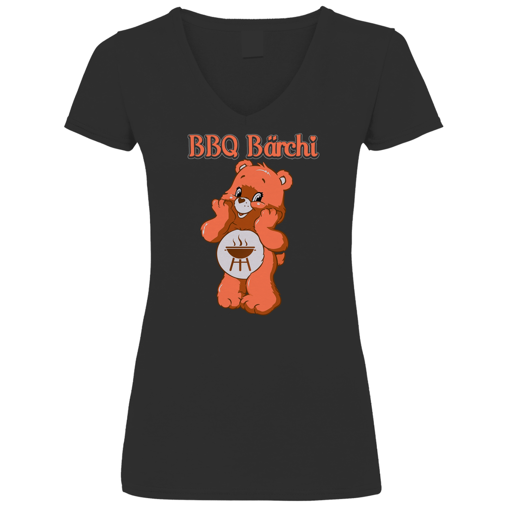 BBQ Bärchi - Glücksbärchi - V-Neck Damenshirt