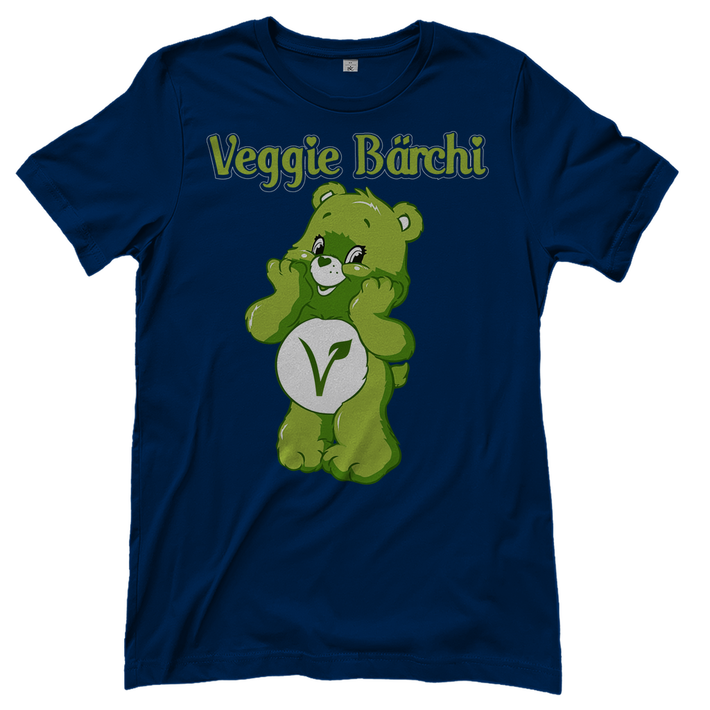 Veggie Bärchi - Glücksbärchi - Damenshirt Navy