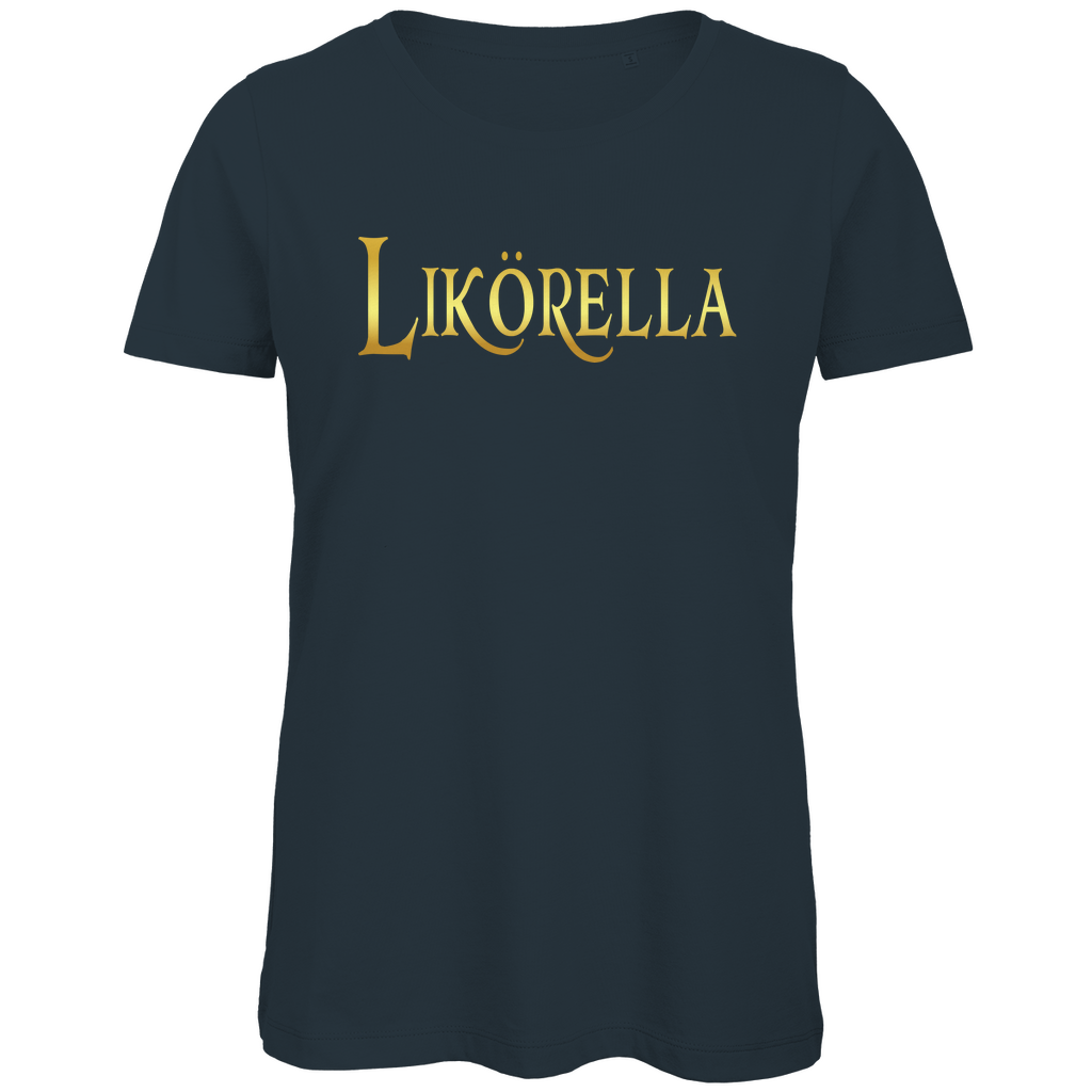 Likörella - Prinzessin Gold - Damen Premium Bio T-Shirt Dark Grey