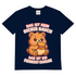 Herren V-Neck T-Shirt Das Ist Kein Dicker Bauch Das Ist Ein Feinkost Gewölbe Teddybär Navy