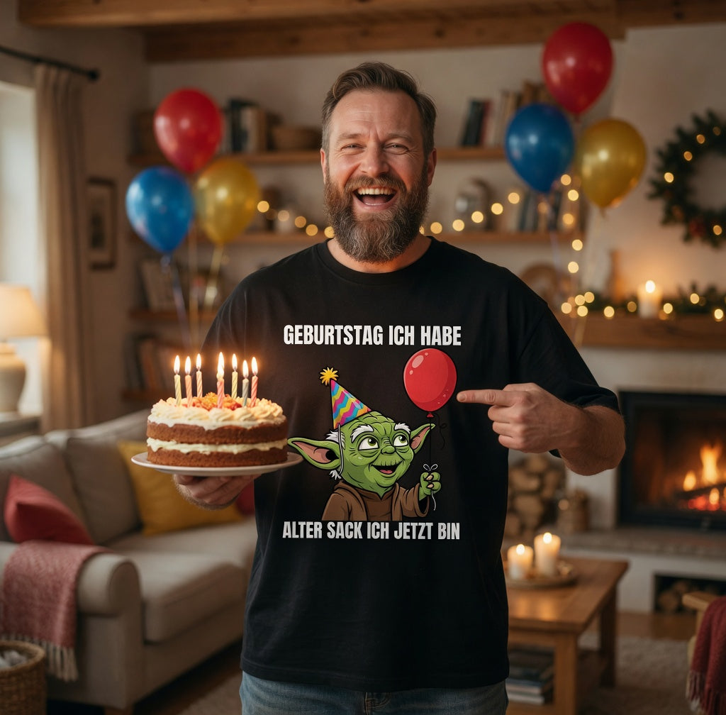 Geburtstag ich habe alter Sack ich jetzt bin Meister Yoda - Jack and Jones Oversize T-Shirt