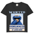 Wanted Krümelmonster Raub und Schmuggel von Keksen - Damen V-Neck T-Shirt Black