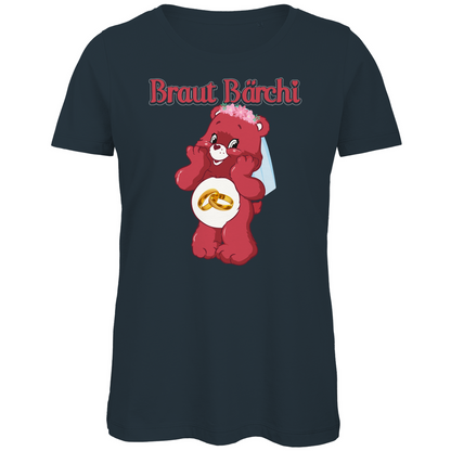 Braut Bärchi - Glücksbärchi - Damen Premium Bio T-Shirt Dark Grey