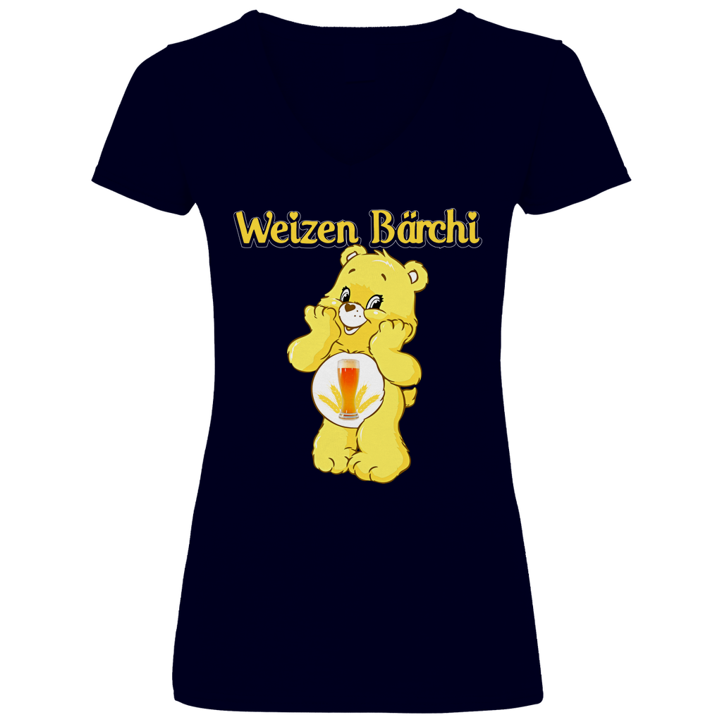 Weizen Bärchi - Glücksbärchi - V-Neck Damenshirt