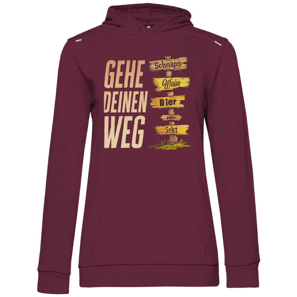 Gehe deinen Weg - Damen Hoodie