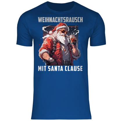 Weihnachtsrausch mit Santa Clause - Herren Shirt Royal Blue