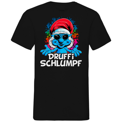 Druffi Schlumpf Grafik - Herren V-Neck Shirt