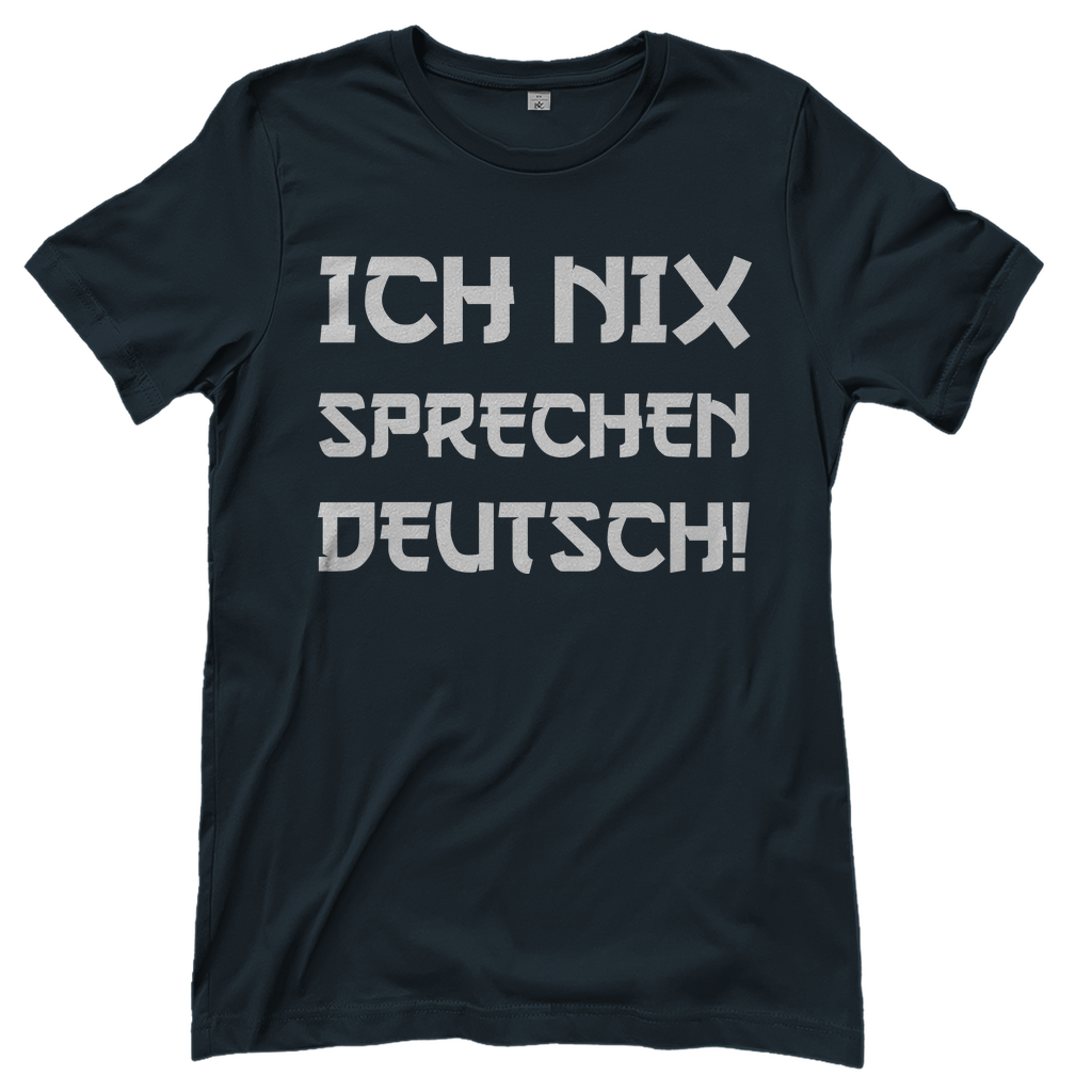 Ich nix sprechen Deutsch! - Damenshirt Dark Grey Solid