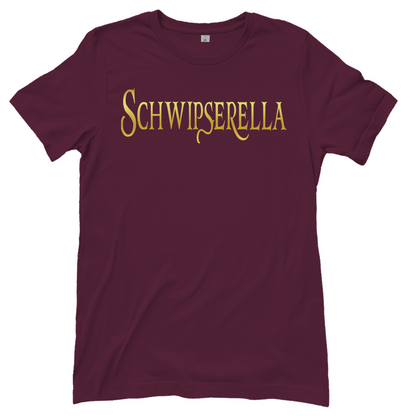 Schwipserella - Prinzessin Gold - Damenshirt Burgundy