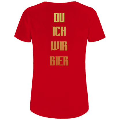 Strammsein Du Ich Wir Bier - Damen Premium Bio T-Shirt