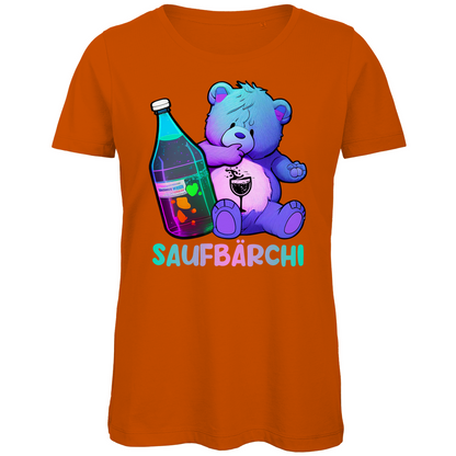 Saufbärchi - Glücksbärchi - Damen Premium Bio T-Shirt Urban Orange
