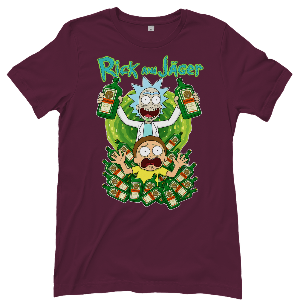 Rick and Jäger mit Morty Jägermeister - Damen T-Shirt