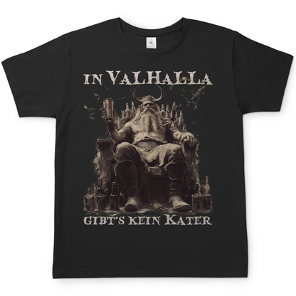 In Valhalla gibt´s kein Kater - Herren Shirt Black