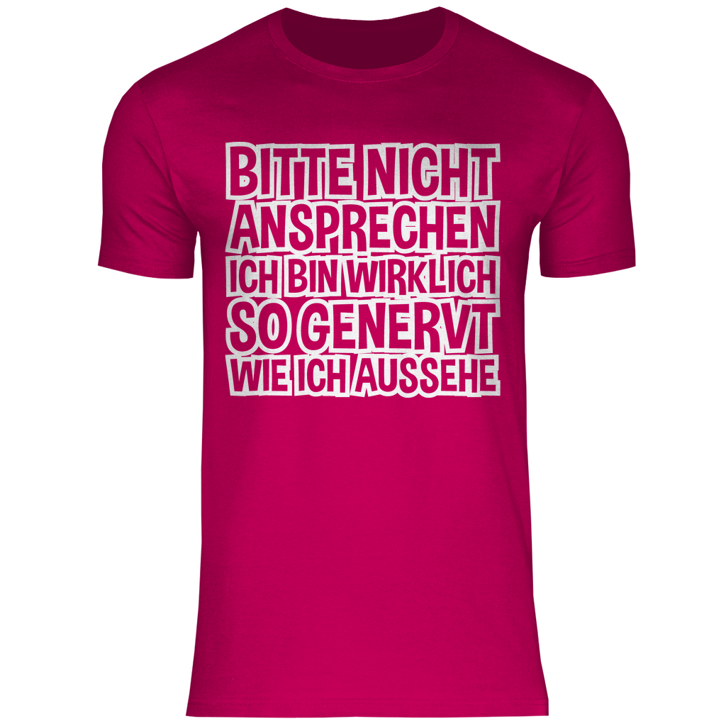 Bitte nicht ansprechen ich bin genervt - Herren Shirt