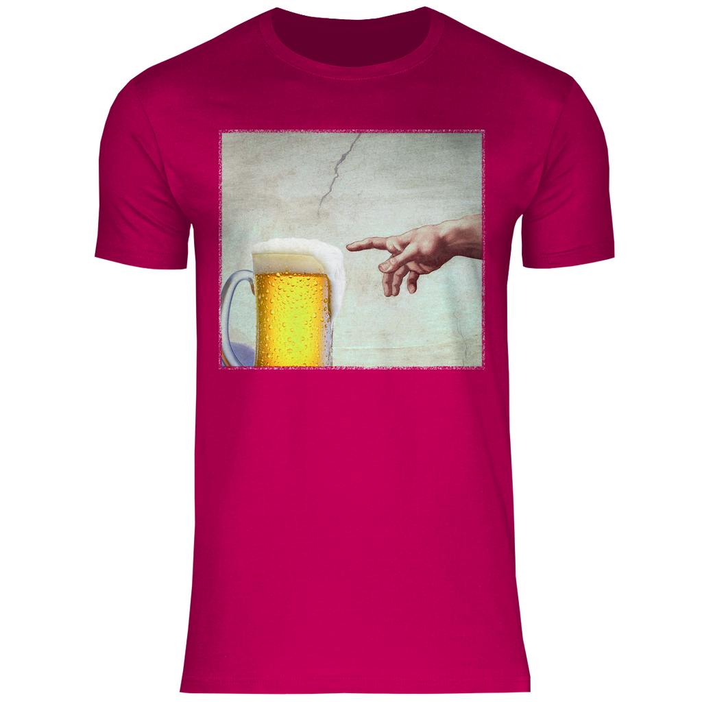 Gottes Hand mit Bier - Herren Shirt