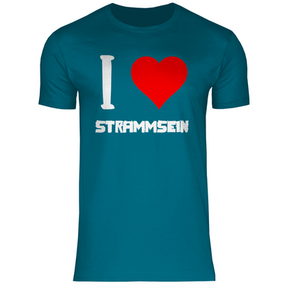 I love Strammsein - Herren Shirt Diva Blue