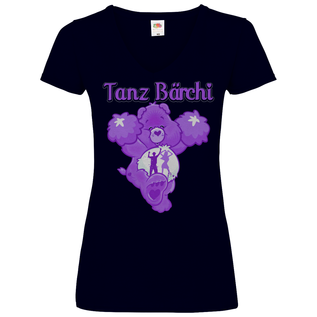 Tanz Bärchi - Glücksbärchi - V-Neck Damenshirt