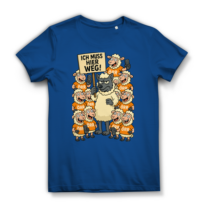 Wolf unter Schlafschafen ich muss hier weg - Damen Premium Bio T-Shirt