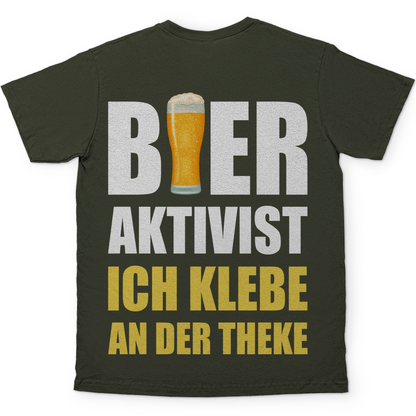 Bier Aktivist Ich klebe an der Theke - Herren Shirt Urban Khaki