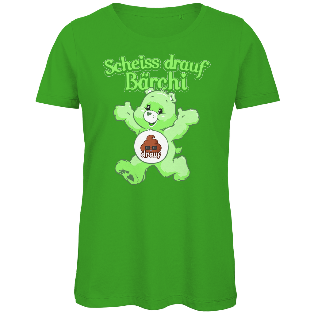 Scheiss drauf Bärchi - Glücksbärchi - Damen Premium Bio T-Shirt Real Green