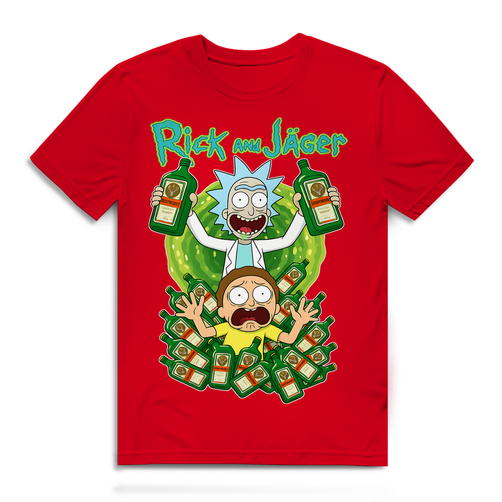 Rick and Jäger mit Morty Jägermeister - Herren Premium Bio T-Shirt