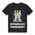 Offizielles Trinkshirt Herren T Shirt Einhorn Fun Party Spruch Saufen Bier Black