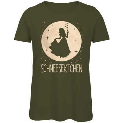 Mond Prinzessin - Schneesektchen - Damen Premium Bio T-Shirt Khaki