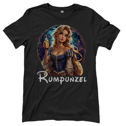 Rumpunzel Retro - Damenshirt Black