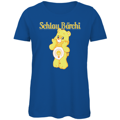 Schlau Bärchi - Glücksbärchi - Damen Premium Bio T-Shirt Royal Blue